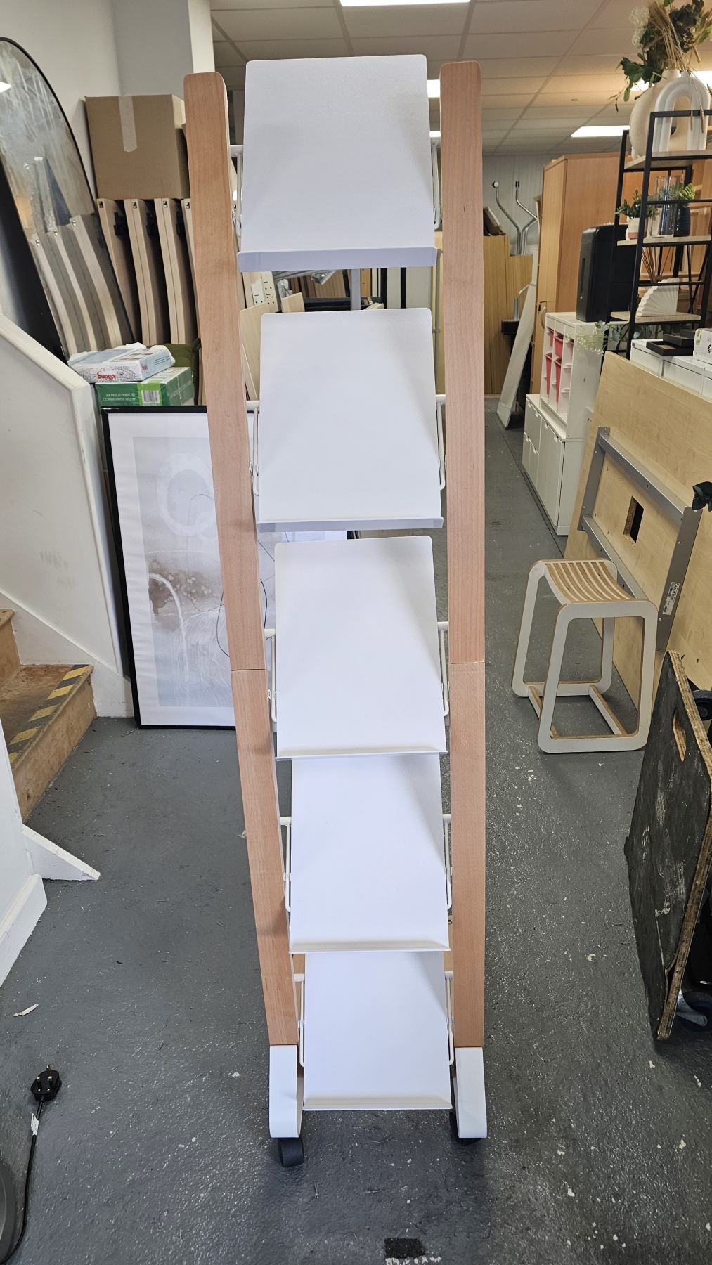 Alba floor stand A4 5 shelf