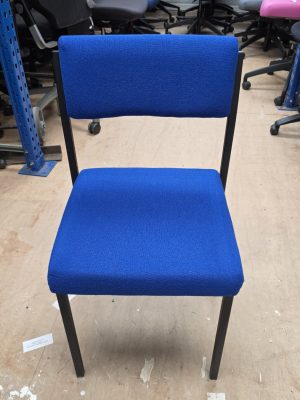Blue stacking chair