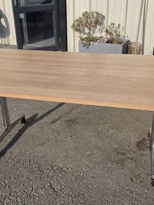 2000mmx1000mm light walnut folding meeting table