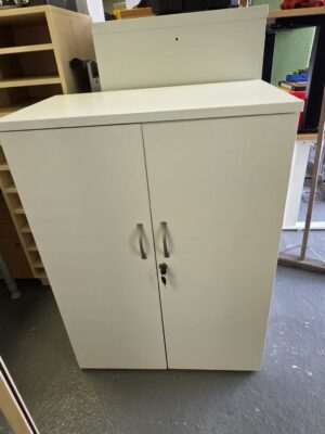 White cabinet 1100h x 800w x 470d