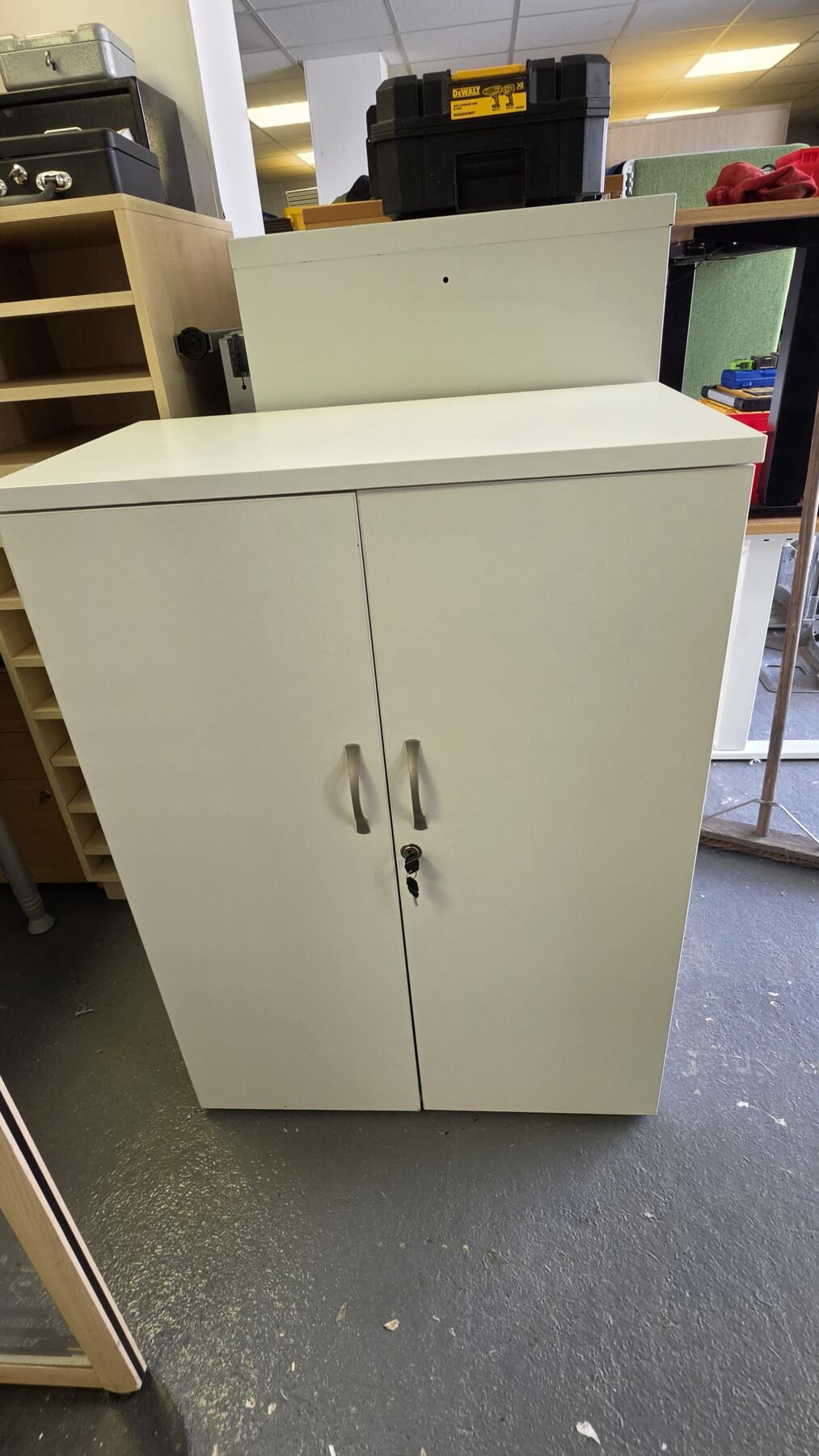 White cabinet 1100h x 800w x 470d