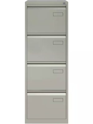 Grey 4 draw filing cabinet 1325x460x620