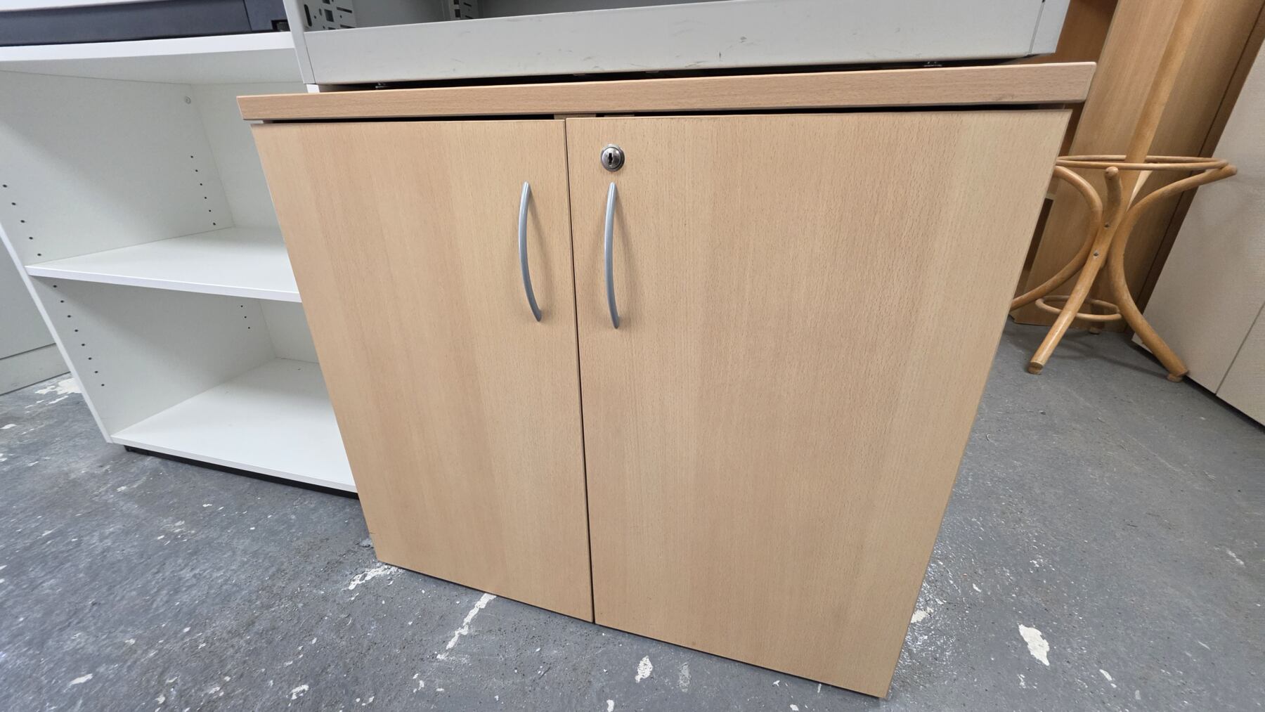Beech cabinet 720h x 800w x 600d
