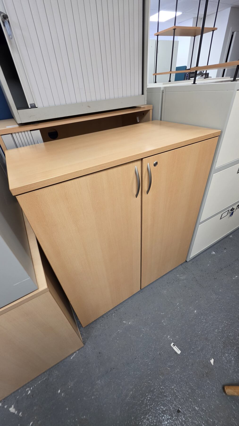 Beech cabinet 1100h x 1000w x 510d