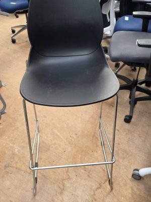 Black bar stool