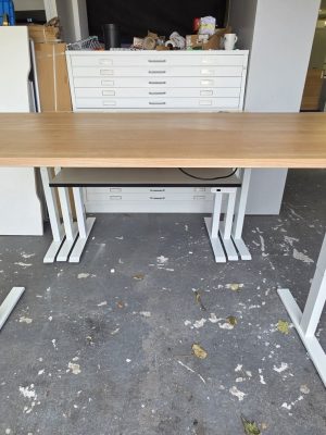 1800x800 walnut electric sit/stand desk